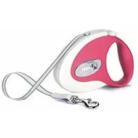 Kliknite za detalje - Flexi Povodac za pse Collection S Tape 3m White-Red