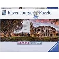 Kliknite za detalje - Puzzle 1000 delova Zalazak sunca nad Koloseumom, Rim - Panorama Ravensburger 15077