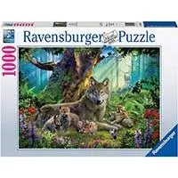 Kliknite za detalje - Puzzle Slagalica 1000 Vukovi u šumi Ravensburger 15987