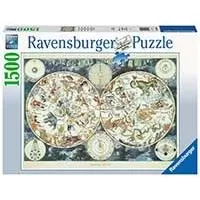 Kliknite za detalje - Puzzle Slagalica 1500 Mitološka mapa sveta Ravensburger 16003