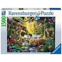 Kliknite za detalje - Puzzle Slagalica 1500 Smireni tigrovi Ravensburger 16005