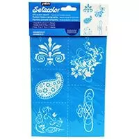 Kliknite za detalje - PEBEO Setacolor Šablon A5 za slikanje na tekstilu ARABESKA 664972