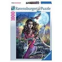 Kliknite za detalje - Puzzle Slagalica 1000 delova Zaštitnica vukova Ravensburger 19664