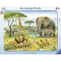 Kliknite za detalje - Puzzle slagalica 30 delova Afričke životinje Ravensburger 06146
