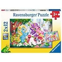 Kliknite za detalje - Puzzle 2x12 delova Čarobnan svet jednoroga Ravensburger 05028