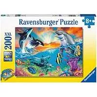 Kliknite za detalje - Puzzle 200 delova Stanovnici okeana Ravensburger 12900