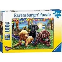 Kliknite za detalje - Puzzle 100 XXL delova Štenci na pikniku Ravensburger 12886