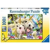Kliknite za detalje - Puzzle 100 XXL delova Smešni selfi jednoroga Ravensburger 12898