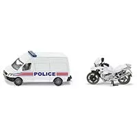 Kliknite za detalje - SIKU Set POLICIJA Motor i kombi vozilo 1655