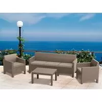 Kliknite za detalje - Baštenski set Orlando 3 Seater Cappuccino