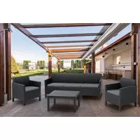 Kliknite za detalje - Baštenski set Orlando 3 Seater Graphitte