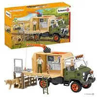 Kliknite za detalje - SCHLEICH Figurice Divlje životinje - Set - Kamion za spasavanje životinja 42475