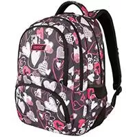 Kliknite za detalje - TARGET Bravo - Ranac za školu HEARTBEAT BLACK 26319
