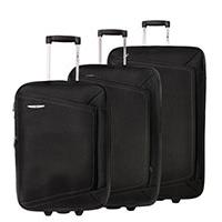 Enova Proširivi Koferi  za putovanja 76/66/55cm Leon Black 515140