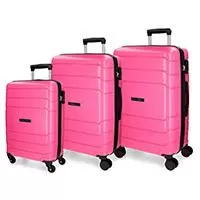 Kliknite za detalje - Set tvrdih kofera 80/68/58cm Roll Road Fast Rose 58494
