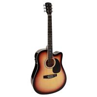 Kliknite za detalje - Ozvučena akustična Western gitara Nashville GSD-60-CESB