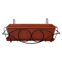 Kliknite za detalje - Balkonska korpa Bernarda 60cm srebrno-crna 0039 5kom