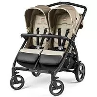 Kliknite za detalje - PEG PEREGO Kolica za blizance BOOK FOR TWO Class Beige P3020001609