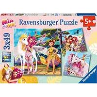 Kliknite za detalje - Puzle slagalice 3x49 delova Mia and Me Ravensburger 05701