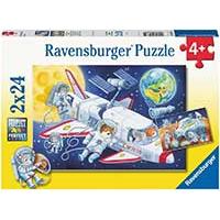 Kliknite za detalje - Slagalice 2x24 dela Svemirsko putovanje Ravensburger 05665