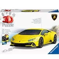 Kliknite za detalje - Automobil Lamborghini Huracan žuti 3D Puzzle 156 delova Ravensburger 11562