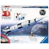 Kliknite za detalje - Svemirska raketa Apolo Saturn V 3D Puzzle Ravensburger 11544