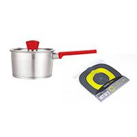 Texell set šerpica 16x9cm i podmetač trodelni silikonski