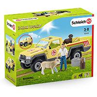 Kliknite za detalje - Schleich Figure Domaće životinje - Vetrinar posećuje farmu 42503