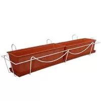 Kliknite za detalje - Balkonska korpa Helena 100cm bela 0004 3kom