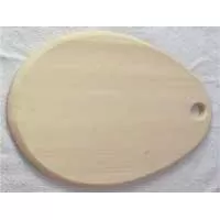 Kliknite za detalje - Kuhinjska daska jajastog oblika 350 x 290 x 16 mm od drveta javora
