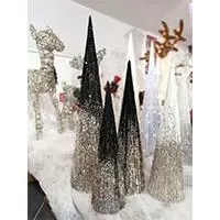 Kliknite za detalje - Svetleća LED Kupa Shiny Cone Black 60 cm
