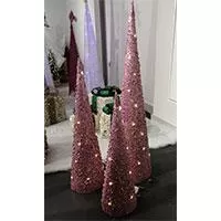 Kliknite za detalje - LED Svetleća Kupa Pearl Cone Visina 60 cm Roze