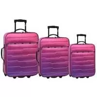 Kliknite za detalje - Komplet 3 kofera za putovanja Oslo Pink