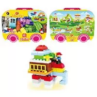 Kliknite za detalje - Dečije kocke Plastične kocke u kutiji AUTOBUS 49 delova 876029