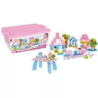 Kliknite za detalje - Dečije kocke Plastične kocke KUĆA IZ SNOVA 100 delova 876037