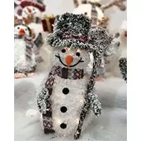 Kliknite za detalje - Tinsel LED Svetleći Sneško 51 cm