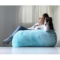 Kliknite za detalje - Lazy Bag Jumbo plavi od mikrofibera
