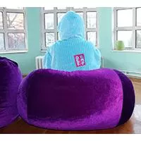 Kliknite za detalje - Lazy Bag lila od pliša