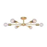 Kliknite za detalje - Elmark Roxi plafonska lampa 6XE27 zlatna
