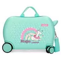 Kliknite za detalje - Dečiji putni kofer za vožnju Enso Magic summer turquoise 96310