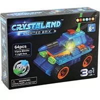 Kliknite za detalje - Crystaland prozirne kocke sa svetlom 3u1 transporter 64 komada
