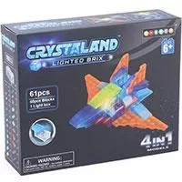 Kliknite za detalje - Crystaland prozirne kocke sa svetlom 4u1 spejs šatl 61 kocka