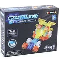 Kliknite za detalje - Crystaland prozirne kocke sa svetlom 4u1 formula 74 kocke