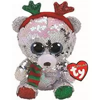 Kliknite za detalje - TY Beanie Boos Plišana igračka 15cm Svetlucavi novogodišnji Meda Mistletoe 36337