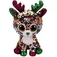 Kliknite za detalje - TY Beanie Boos Plišana igračka 15cm Svetlucavi novogodišnji Irvas Tegan 36338