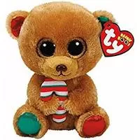 Kliknite za detalje - TY Beanie Boos Plišana igračka 24cm Božićni meda Bella 37251