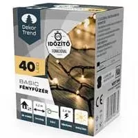 Kliknite za detalje - Novogodišnje lampice na baterije Toplo bela 40 LED KDT 041