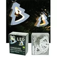 Kliknite za detalje - Drvene jelkice sa LED lampicama