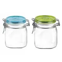 Kliknite za detalje - Set tegli Fido Multicolor 750 ml plava i zelena