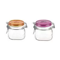 Kliknite za detalje - Set tegli Fido Multicolor 500 ml narandžasta i roze